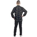 Stylized Golden Ornate Nature Motif Print Men s Half Zip Pullover View2