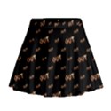 Out Word Motif Print Pattern Mini Flare Skirt View1