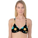 Seamless pattern with sun moon children Reversible Tri Bikini Top View3