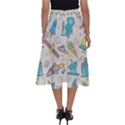 Cute seamless pattern with space Perfect Length Midi Skirt View2