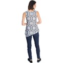 Halftone tech hexagons seamless pattern Sleeveless Tunic View2
