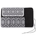 Halftone tech hexagons seamless pattern Pen Storage Case (S) View2