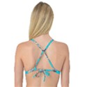 Colored sketched sea elements pattern background sea life animals illustration Reversible Tri Bikini Top View4