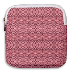 Pink Art With Abstract Seamless Flaming Pattern Mini Square Pouch by BangZart