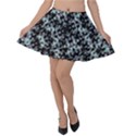 Intricate Modern Abstract Ornate Pattern Velvet Skater Skirt View1