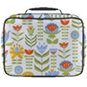 Seamless pattern with various flowers leaves folk motif Full Print Lunch Bag View2