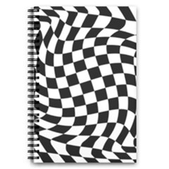 Weaving Racing Flag, Black And White Chess Pattern 5 5  X 8 5  Notebook by Casemiro