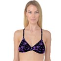 Abstract Intricate Texture Print Reversible Tri Bikini Top View3