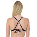 Abstract Intricate Texture Print Reversible Tri Bikini Top View4