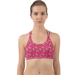 Clown Ghost Pattern Pink Back Web Sports Bra by snowwhitegirl