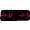 Red, hot jalapeno peppers, chilli pepper pattern at black, spicy Full Print Rope Handle Tote (Large) View3
