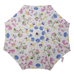 Botanical Flowers Hook Handle Umbrellas (large) by Dushan