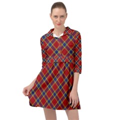 Scottish And Celtic Pattern - Braveheard Is Proud Of You Mini Skater Shirt Dress by DinzDas
