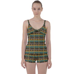 More Nature - Nature Is Important For Humans - Save Nature Tie Front Two Piece Tankini by DinzDas