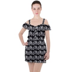 Mountain Bike - Mtb - Hardtail And Dirt Jump 2 Ruffle Cut Out Chiffon Playsuit by DinzDas