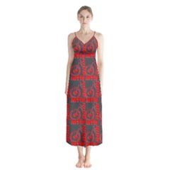 015 Mountain Bike - Mtb - Hardtail And Downhill Button Up Chiffon Maxi Dress by DinzDas