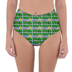 Game Over Karate And Gaming - Pixel Martial Arts Reversible High-waist Bikini Bottoms by DinzDas