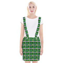 Game Over Karate And Gaming - Pixel Martial Arts Braces Suspender Skirt by DinzDas