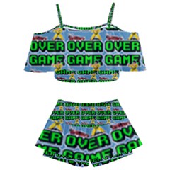 Game Over Karate And Gaming - Pixel Martial Arts Kids  Off Shoulder Skirt Bikini by DinzDas