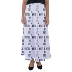 White And Nerdy - Computer Nerds And Geeks Flared Maxi Skirt by DinzDas