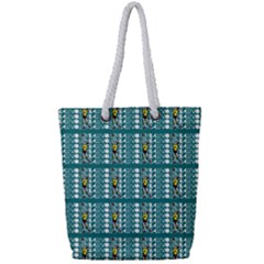 Volleyball Girl - Volleyball Oldschool Communist Full Print Rope Handle Tote (small) by DinzDas