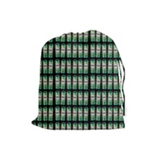 Beverage Cans - Beer Lemonade Drink Drawstring Pouch (large) by DinzDas