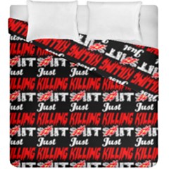 Just Killing It - Silly Toilet Stool Rocket Man Duvet Cover Double Side (king Size) by DinzDas