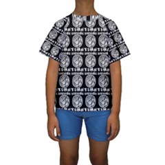 Inka Cultur Animal - Animals And Occult Religion Kids  Short Sleeve Swimwear by DinzDas