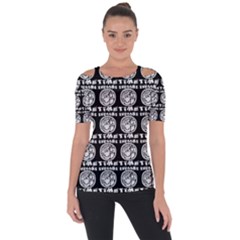 Inka Cultur Animal - Animals And Occult Religion Shoulder Cut Out Short Sleeve Top by DinzDas
