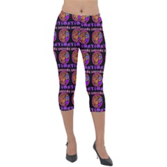 Inka Cultur Animal - Animals And Occult Religion Lightweight Velour Capri Leggings  by DinzDas