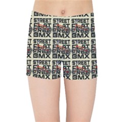 Bmx And Street Style - Urban Cycling Culture Kids  Sports Shorts by DinzDas