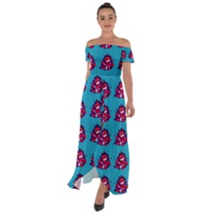 Little Devil Baby - Cute And Evil Baby Demon Off Shoulder Open Front Chiffon Dress by DinzDas