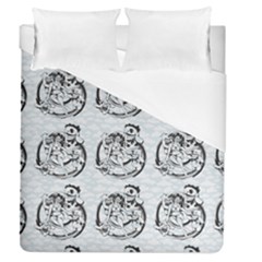 Monster Party - Hot Sexy Monster Demon With Ugly Little Monsters Duvet Cover (queen Size) by DinzDas