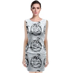 Monster Party - Hot Sexy Monster Demon With Ugly Little Monsters Sleeveless Velvet Midi Dress by DinzDas