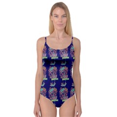 Jaw Dropping Horror Hippie Skull Camisole Leotard  by DinzDas