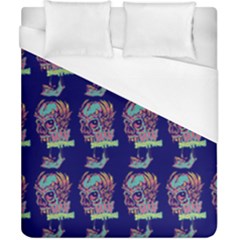 Jaw Dropping Horror Hippie Skull Duvet Cover (california King Size) by DinzDas
