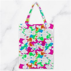 Bright Multicolored Abstract Print Classic Tote Bag by dflcprintsclothing