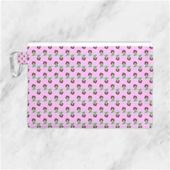 Headphones Girl Pink Canvas Cosmetic Bag (large) by snowwhitegirl