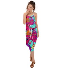 Dinos Waist Tie Cover Up Chiffon Dress by Sobalvarro