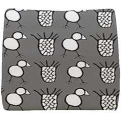 Grey Base, B&w Chpa Pattern Design Seat Cushion by CHPALTD