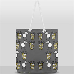 Cchpa Coloured Pineapple Full Print Rope Handle Tote (large) by CHPALTD