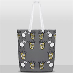 Cchpa Coloured Pineapple Full Print Rope Handle Tote (small) by CHPALTD