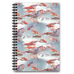 Golden Fishes 5 5  X 8 5  Notebook by Sparkle