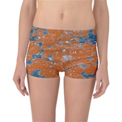 Vivid Grunge Abstract Print Reversible Boyleg Bikini Bottoms by dflcprintsclothing