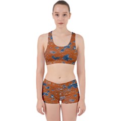Vivid Grunge Abstract Print Work It Out Gym Set by dflcprintsclothing