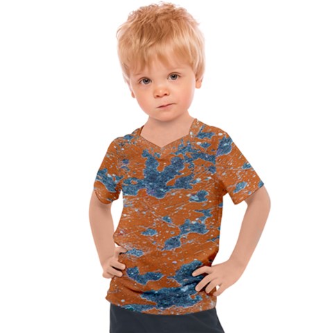 Vivid Grunge Abstract Print Kids  Sports Tee by dflcprintsclothing