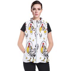 Roseanne Chicken Women s Puffer Vest by EvgeniaEsenina