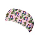 60s Girl Pink Floral Daisy Yoga Headband View1