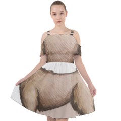 New Art Infliction Logo Cut Out Shoulders Chiffon Dress by Spenny11