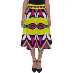 Colorful Shapes                                                   Perfect Length Midi Skirt by LalyLauraFLM